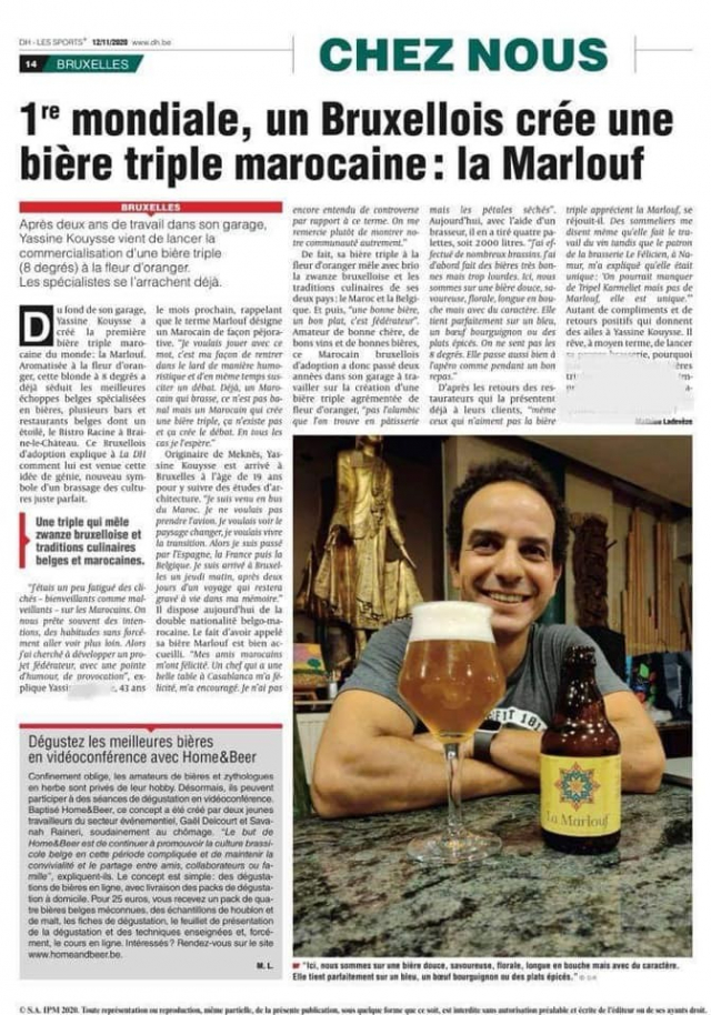 L'interview de Yassine Kouysse dans le journal "la dernière heure" L'interview de Yassine Kouysse dans le journal "la dernière heure"