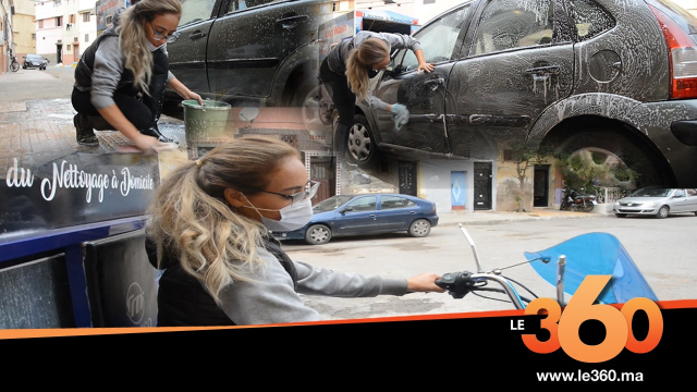 cover vidéo :Le360.ma •لمياء.. &quot;إمرأة مُكافحة&quot; تُحارب البطالة بغسيل السيارات