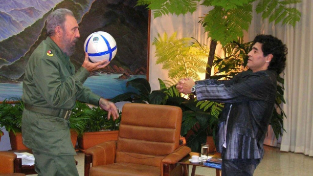 Maradona et Fidel Castro Maradona et Fidel Castro