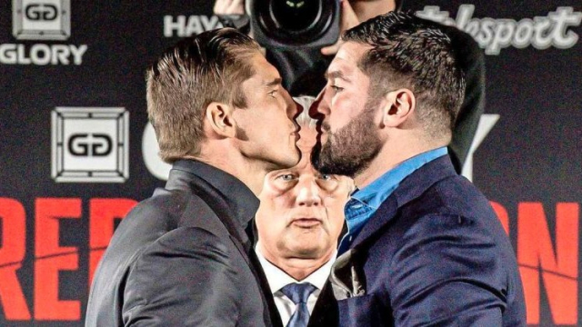 Les kickboxeurs Jamal Ben Saddik et Rico Verhoeven. Les kickboxeurs Jamal Ben Saddik et Rico Verhoeven.