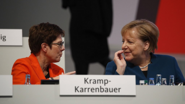 Angela Merkel - Annegret Kramp-Karrenbauer - CDU - Allemagne Angela Merkel - Annegret Kramp-Karrenbauer - CDU - Allemagne