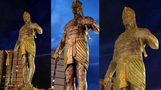 une statue du pharaon Sheshonq 1er une statue du pharaon Sheshonq 1er