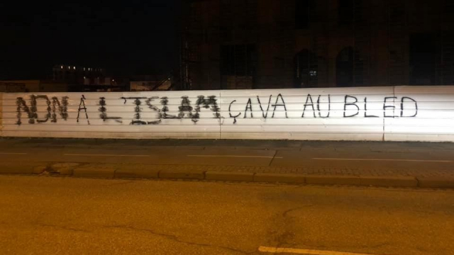 Tag anti-musulmans en France-Islam-xenophonie-racisme Tag anti-musulmans en France-Islam-xenophonie-racisme