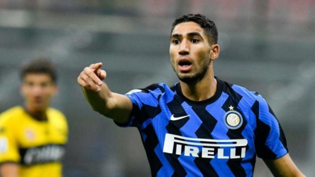 Achraf Hakimi, international marocain de l'Inter Milan. Achraf Hakimi, international marocain de l'Inter Milan.