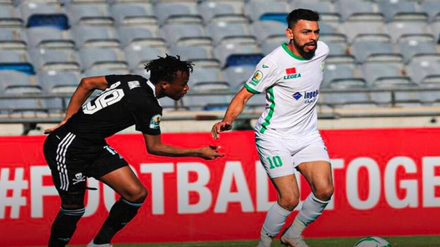 Orlando Pirates - Raja, disputé le 16 mai 2021 à Johannesburg. Orlando Pirates - Raja, disputé le 16 mai 2021 à Johannesburg.