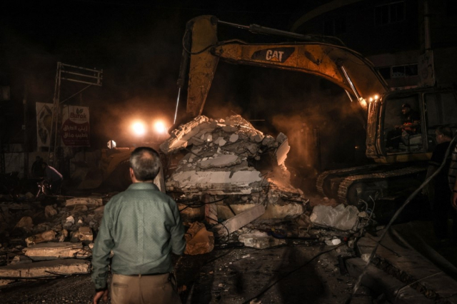 Gaza - Tour Al Andalous - Bombardement - Israël Gaza - Tour Al Andalous - Bombardement - Israël
