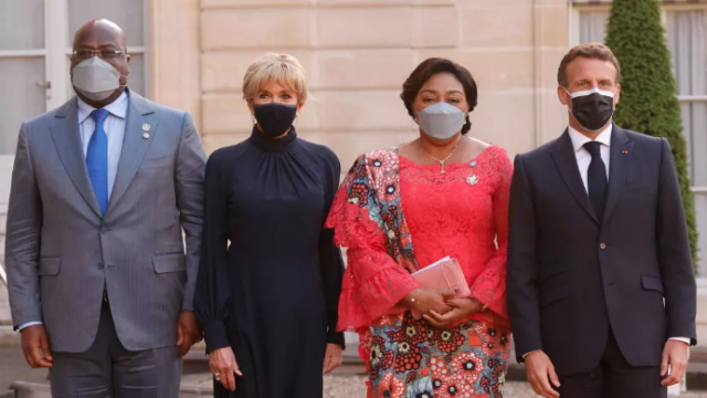 Macron et Tshisekidi Macron et Tshisekidi