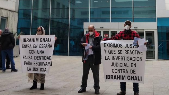 Manifestation - Espagne - hôpital San Pedro de Logroño - Victimes Polisario Manifestation - Espagne - hôpital San Pedro de Logroño - Victimes Polisario