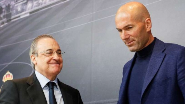 Zinédine Zidane et Florentino Perez. Zinédine Zidane et Florentino Perez.