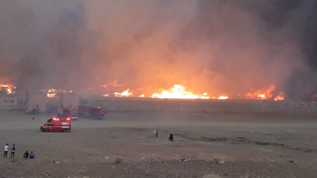 Incendie souk de Zagora Incendie souk de Zagora