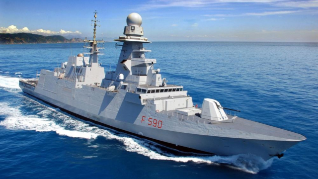 Une frégate italienne multimissions FREMM Une frégate italienne multimissions FREMM