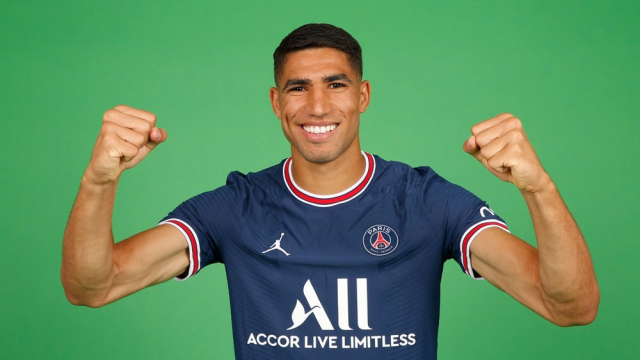 Achraf Hakimi, joueur marocain du PSG. Achraf Hakimi, joueur marocain du PSG.