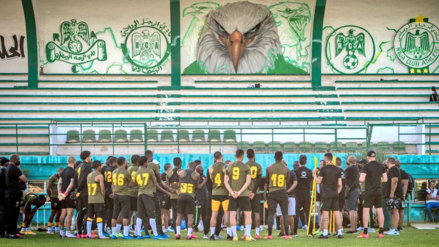 Les Kaizer Chiefs lors d'une séance d'entrainement au Complexe sportif Raja-Oasis Les Kaizer Chiefs lors d'une séance d'entrainement au Complexe sportif Raja-Oasis