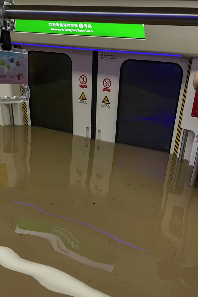 Chine - Inondations - Métro Zhengzhou - Crue - Intempéries Chine - Inondations - Métro Zhengzhou - Crue - Intempéries