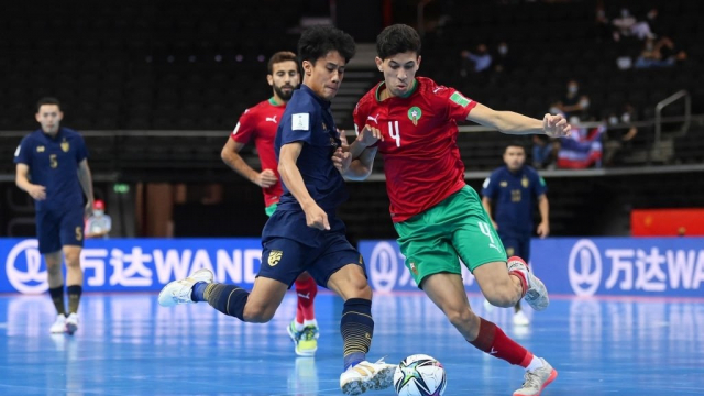 Séquence du match Maroc-Thaïlande en Coupe du Monde de futsal 2021. Séquence du match Maroc-Thaïlande en Coupe du Monde de futsal 2021.