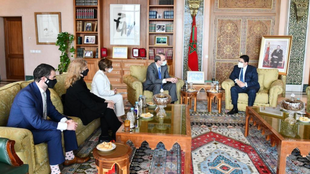 Nasser Bourita reçoit une délégation de l'American Jewish Committee (AJC), le mercredi 27 octobre 2021 à Rabat. Nasser Bourita reçoit une délégation de l'American Jewish Committee (AJC), le mercredi 27 octobre 2021 à Rabat.