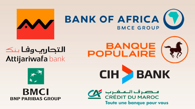 Les six banques cotées à la Bourse de Casablanca