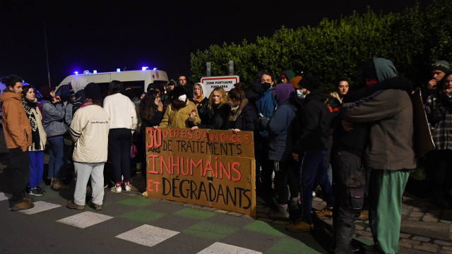 Migrants - Manifestations - Morts traversée de la Manche - Calais - France - Grande-Bretagne Migrants - Manifestations - Morts traversée de la Manche - Calais - France - Grande-Bretagne