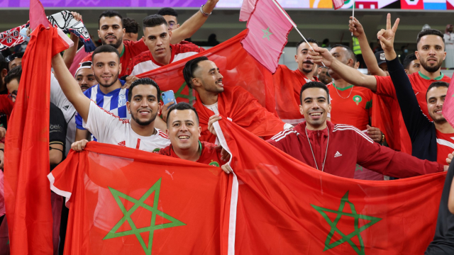 Les supporters marocains lors de Maroc-Algérie.