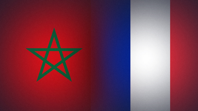 Drapeau Maroc - France