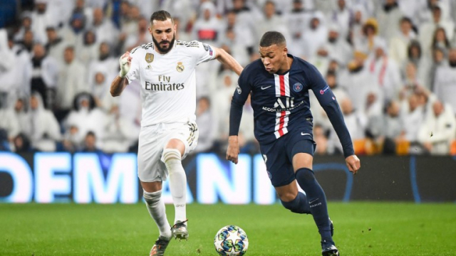 Kylian Mbappé et Karim Benzema. Kylian Mbappé et Karim Benzema.