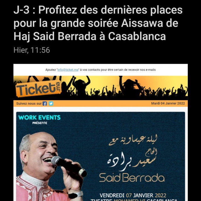 Said Berrada-Spectacle au Théâtre Mohammed VI