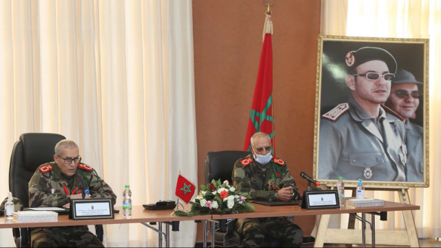 Lors de la cérémonie d’investiture du commandant de la zone Est, le général de division, Mohammed Miqdad.