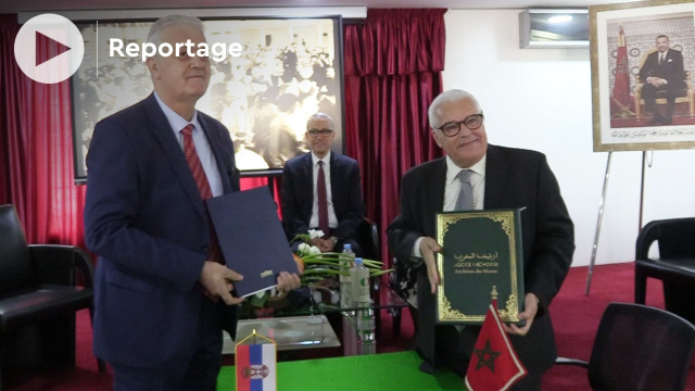Cover Signature d’un accord de coopération entre les archives du Maroc et de Serbie