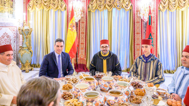 Le Roi Mohammed VI - Pedro Sanchez - Iftar - Maroc - Espagne - Palais royal de Rabat