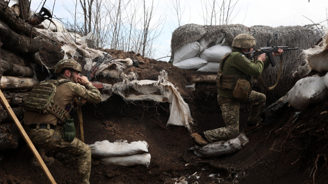 Ukraine - Guerre en Ukraine - Lougansk - Soldats ukrainiens - Invasion russe