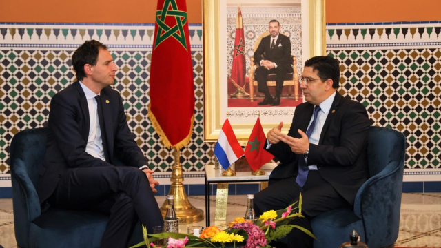 Nasser Bourita - Wopke Hoekstra - Maroc - Pays-Bas - Marrakech Nasser Bourita - Wopke Hoekstra - Maroc - Pays-Bas - Marrakech
