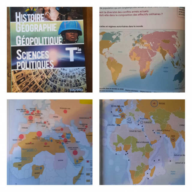 Les cartes du Maroc avec son Sahara dans le nouveau manuel de géopolitique des écoles françaises