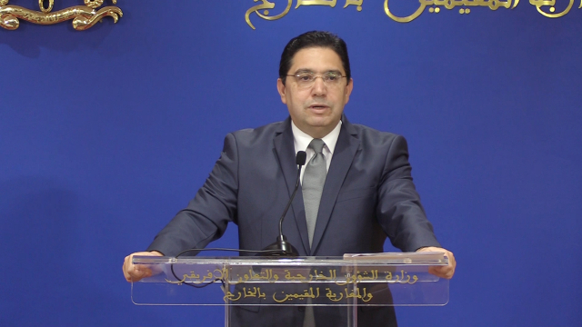 Nasser Bourita - Ministre des Affaires étrangères de la Coopération africaine et des Marocains résidant à l étranger - Point de presse - 20 octobre 2022 - Rabat - Siège du ministère Nasser Bourita - Ministre des Affaires étrangères de la Coopération africaine et des Marocains résidant à l étranger - Point de presse - 20 octobre 2022 - Rabat - Siège du ministère