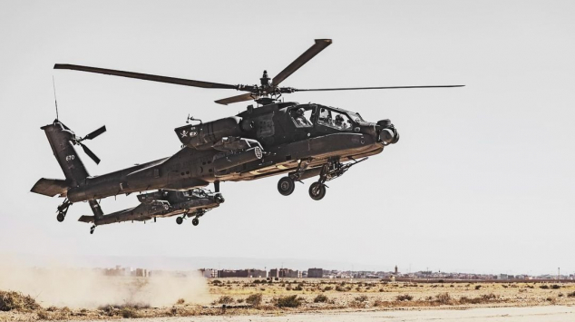 Hélicoptères Apache - Armée américaine - AH-64 Apache - African Lion - Forces royales air - African Lion 2022