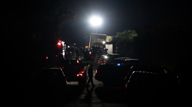 Etats-Unis - Charnier - Camion transportant des migrants - San Antonio - 46 corps retrouvés - Texas