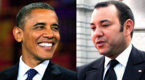 Mohamed 6 et Obama 
