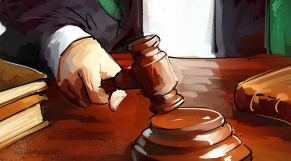 Justice tribunal verdict dessin