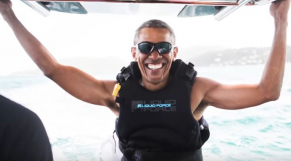 Barack Obama-kitesurf