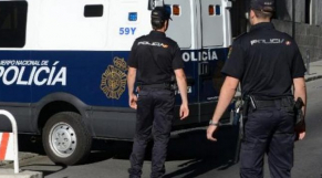 Police espagnole camionnette