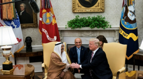 Sabah al-Ahmad Al-Sabah et Donald Trump