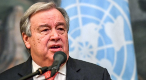 António Manuel de Oliveira Guterres, secrétaire général des Nations unies ONU