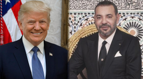 Le roi Mohammed VI et le président américain Donald Trump