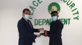 Bankole Adeoye et Mohamed Arrouchi - à Addis-Abeba