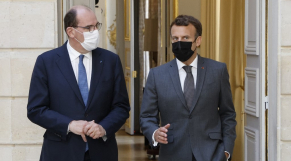 Jean Castex - Emmanuel Macron - Elysée - France 