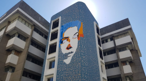 Fresque murale Leïla Alaoui - Technopark - Tanger -