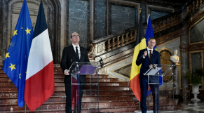 Jean Castex - Alexander De Croo - Premier ministre français - Premier ministre belge - France - Belgique - Bruxelles - UE 