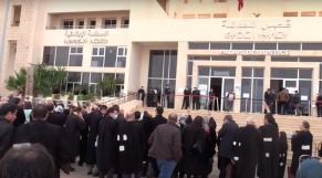 Agadir - Manifestation d avocats contre le pass vaccinal - Tribunal d Agadir - Souss-Massa