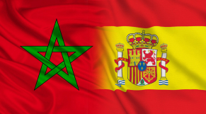 Drapeaux Maroc-Espagne (Fusion)