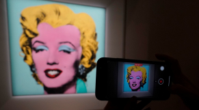 «Shot Sage Blue Marilyn» - Andy Warhol - Record aux enchères - Christie s - New York