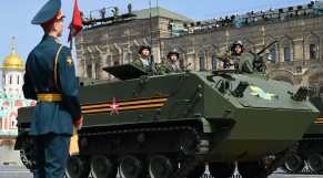 Russie - Commémoration Victoire contre les nazis - Place Rouge - Moscou - Parade militaire 